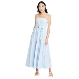 A New Day Blue Maxi Sundress with Spaghetti Straps
